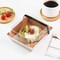 50 Pieces Small Charcuterie Boxes with Clear Lids, To Go Paper Disposable Food Containers, 5 Inches Bakery Dessert Boxes for Sandwich, Cookie, Pastry, Cake Slice (Brown)